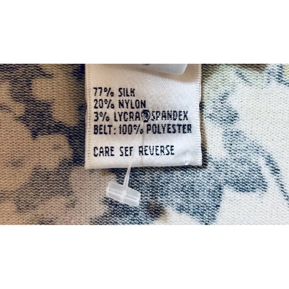 Talbots Floral V-Neck Silk Blend Cardigan Fairycore Petite Women's Size PS - Picture 5 of 11